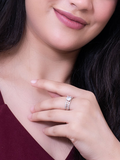 2-in-1 Solitiare Ring