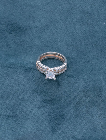 2-in-1 Solitiare Ring