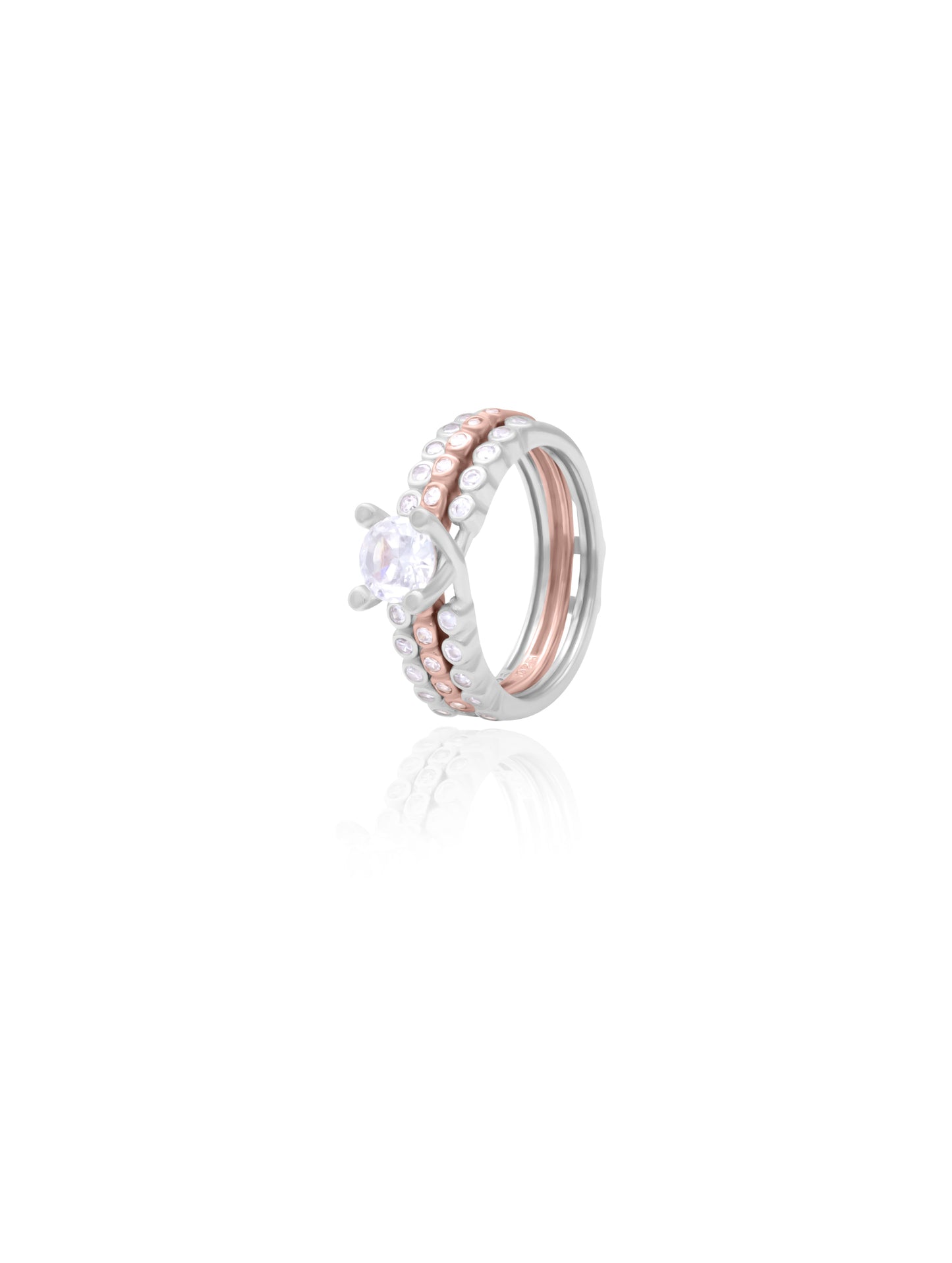 2-in-1 Solitiare Ring