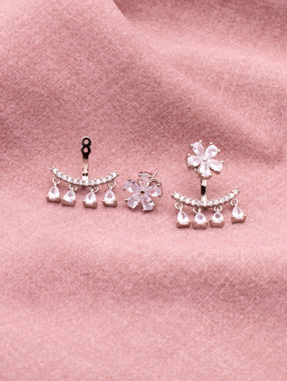 2-in-1 Flowery Earrings