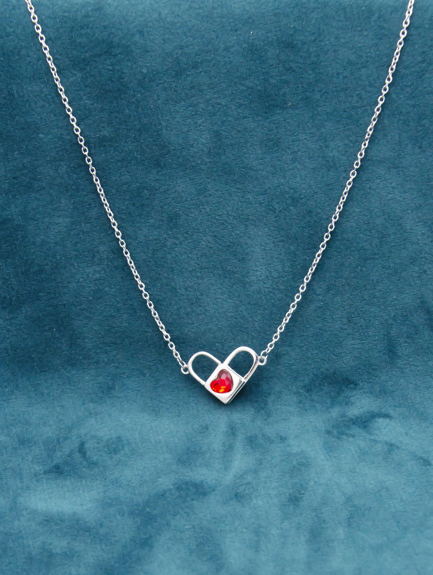 Magnetic Heart Pendant with Chain