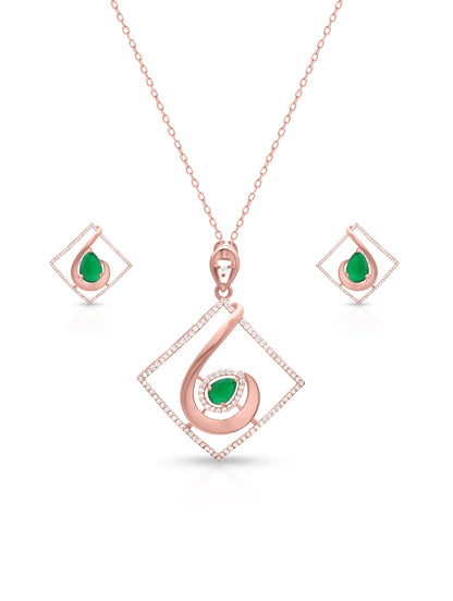 EMERALD PENDANT SET