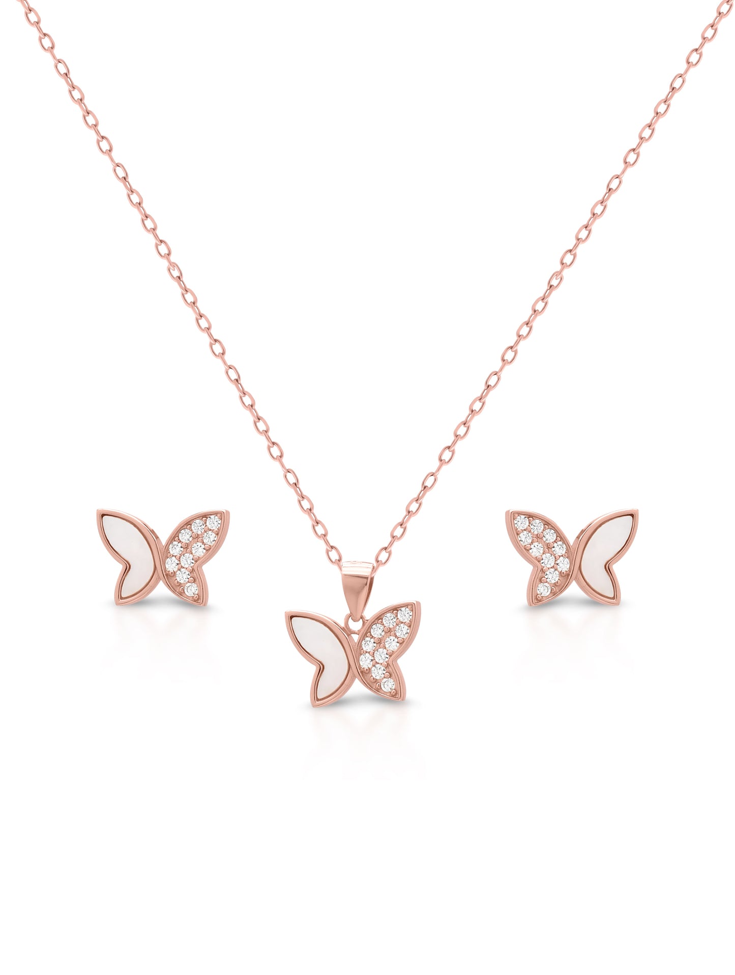 BUTTERFLY SHAPE PENDANT SET