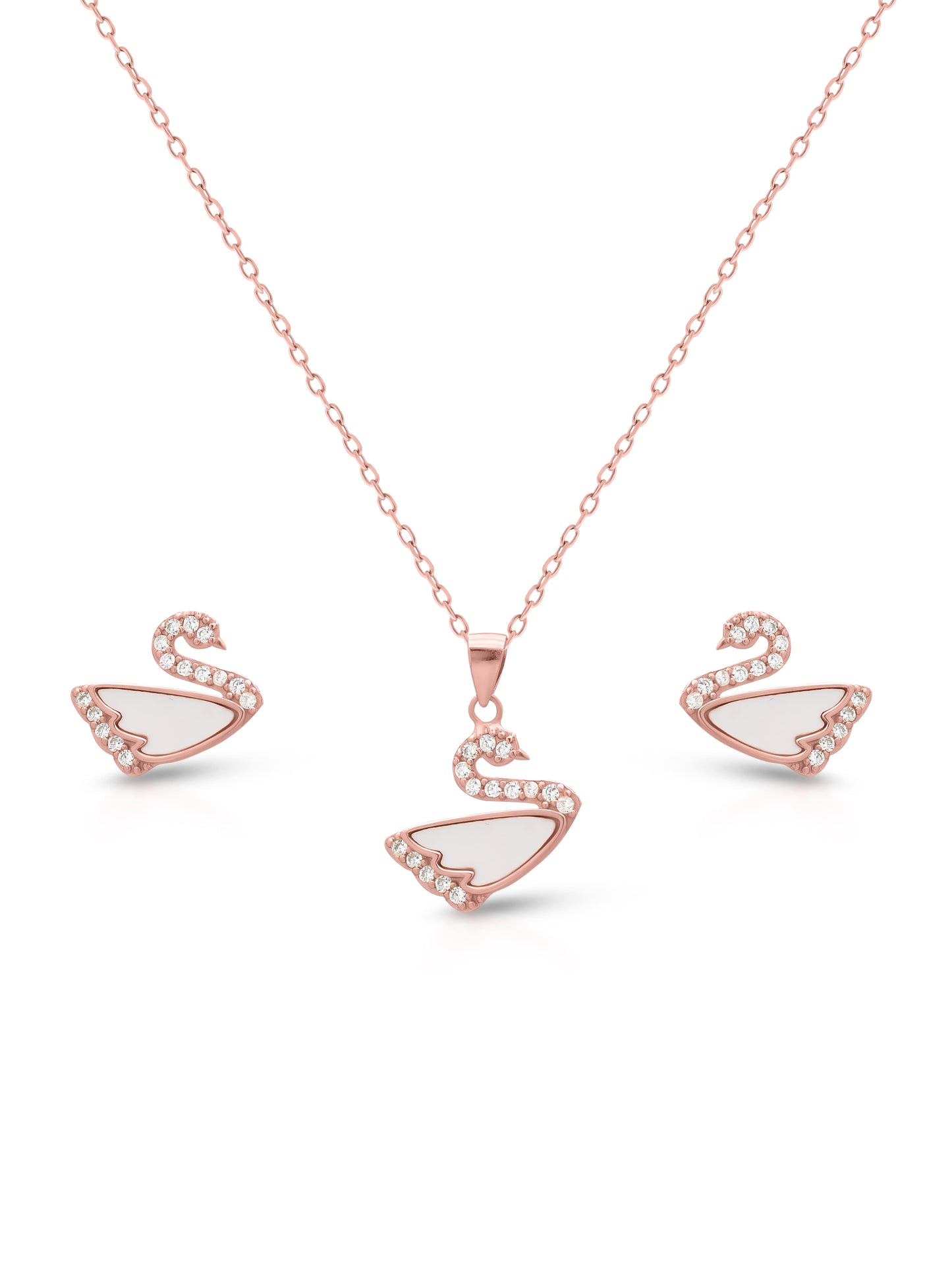 SWAN PENDANT SET