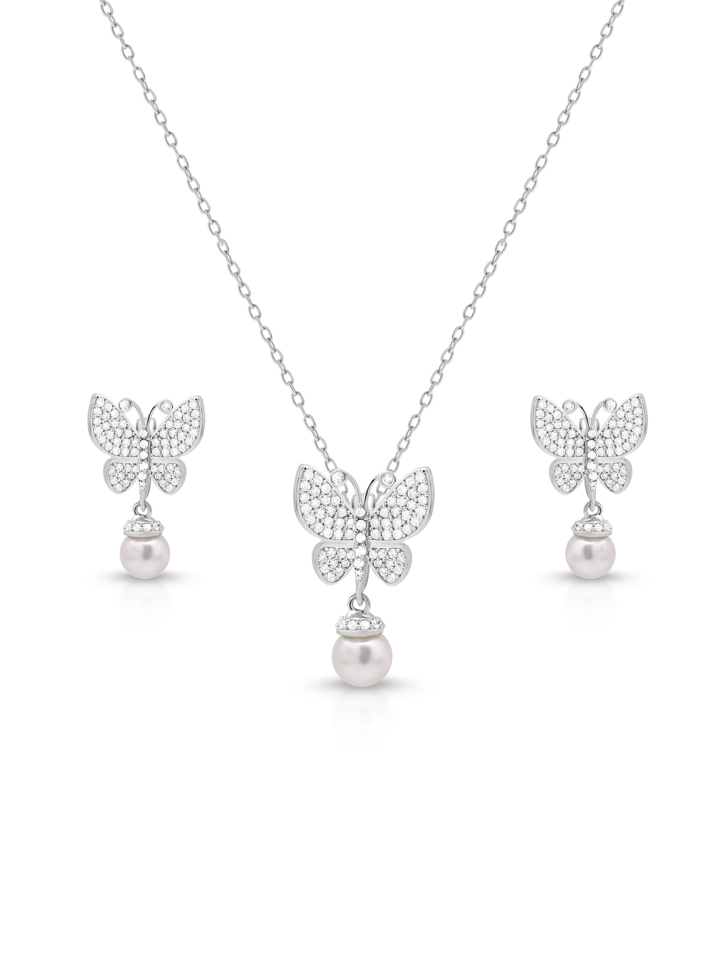 BUTTERFLY SHAPE PENDANT SET