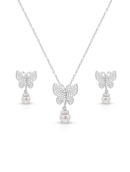 BUTTERFLY SHAPE PENDANT SET