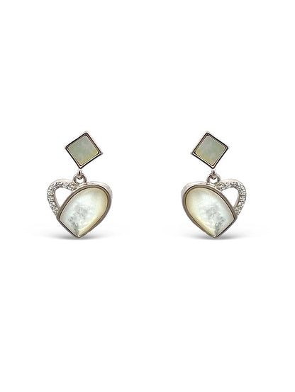 MOP Heart Earrings